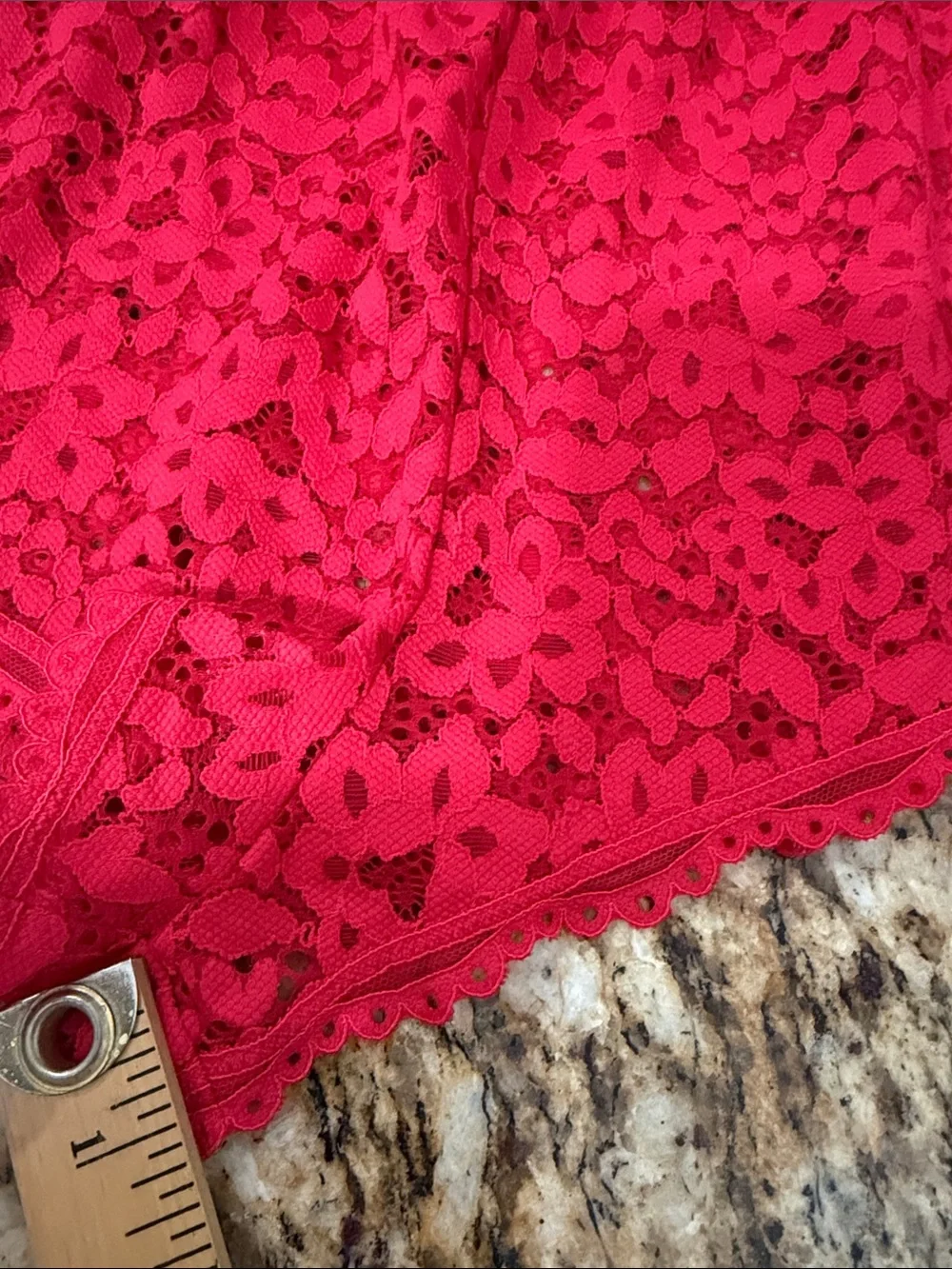 Victoria’s Secret Red Lace Romper Floral Lingerie Teddy Babydoll Medium